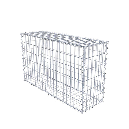 Gabion 100 cm x 60 cm x 30 cm (L x H x D), maskestørrelse 5 cm x 10 cm, spiral