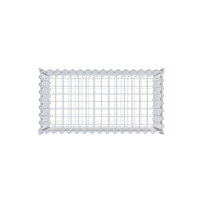 Gabion 80 cm x 40 cm x 40 cm (L x H x D), mesh size 5 cm x 5 cm, spiral