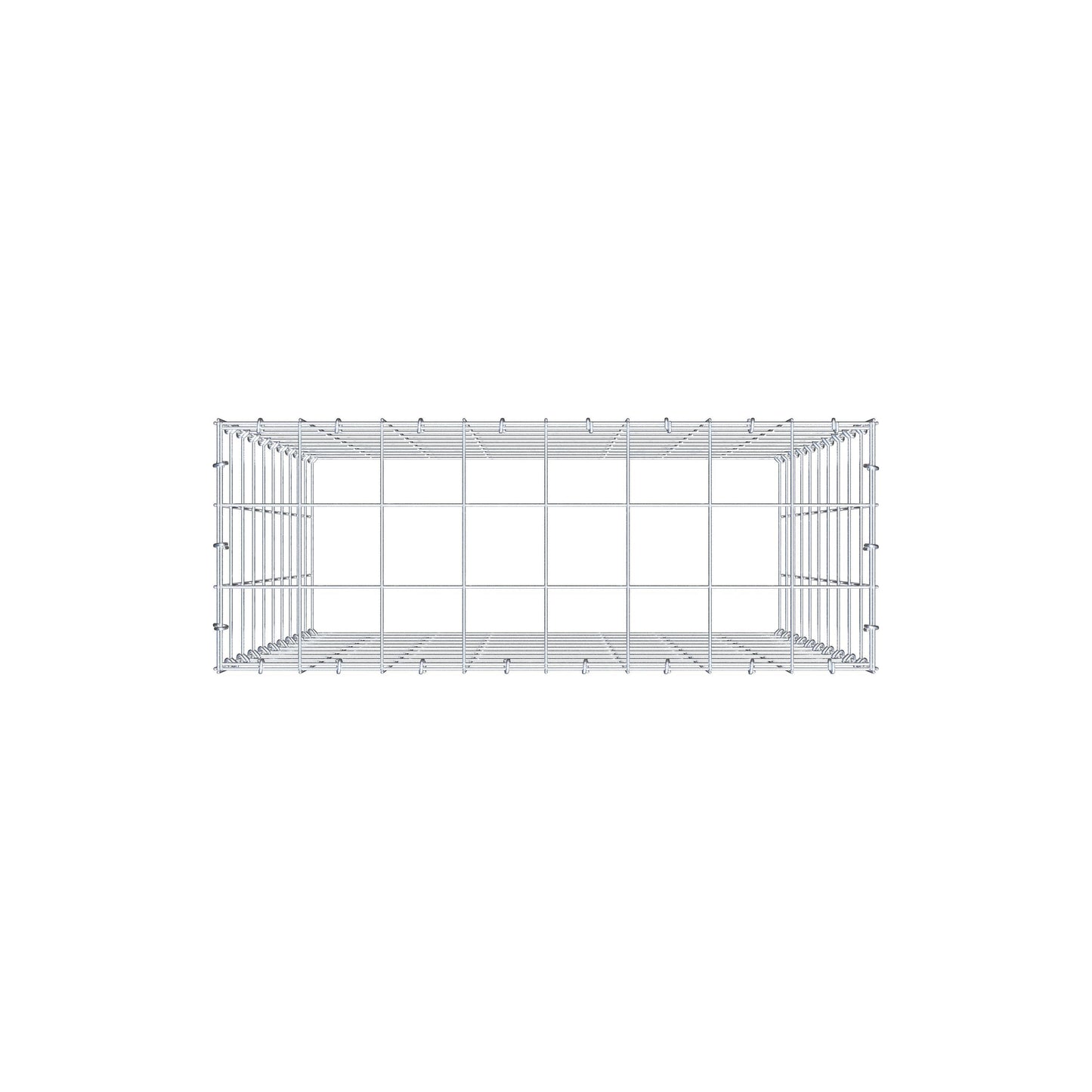 Gabião Tipo 3 100 cm x 80 cm x 30 cm (C x A x P), malhagem 10 cm x 10 cm, anel C