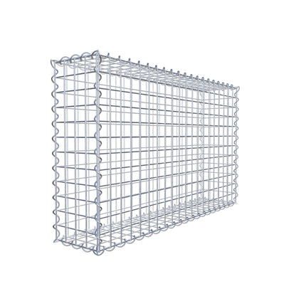 Gabbione 100 cm x 60 cm x 20 cm (L x H x P), maglia 5 cm x 5 cm, spirale
