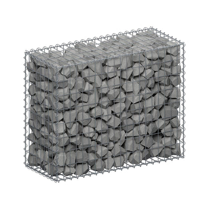Gabion 100 cm x 80 cm x 40 cm (L x H x D), mesh size 5 cm x 10 cm, spiral