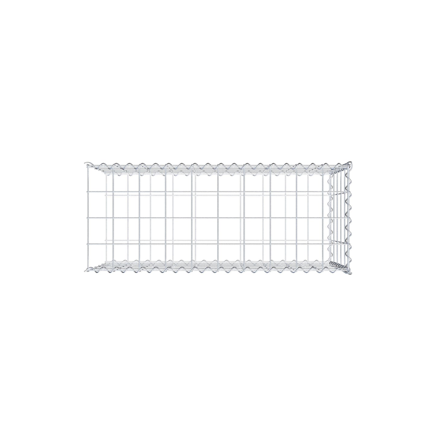 Gavión complementario tipo 2 100 cm x 50 cm x 40 cm (L x A x P), malla 10 cm x 10 cm, espiral