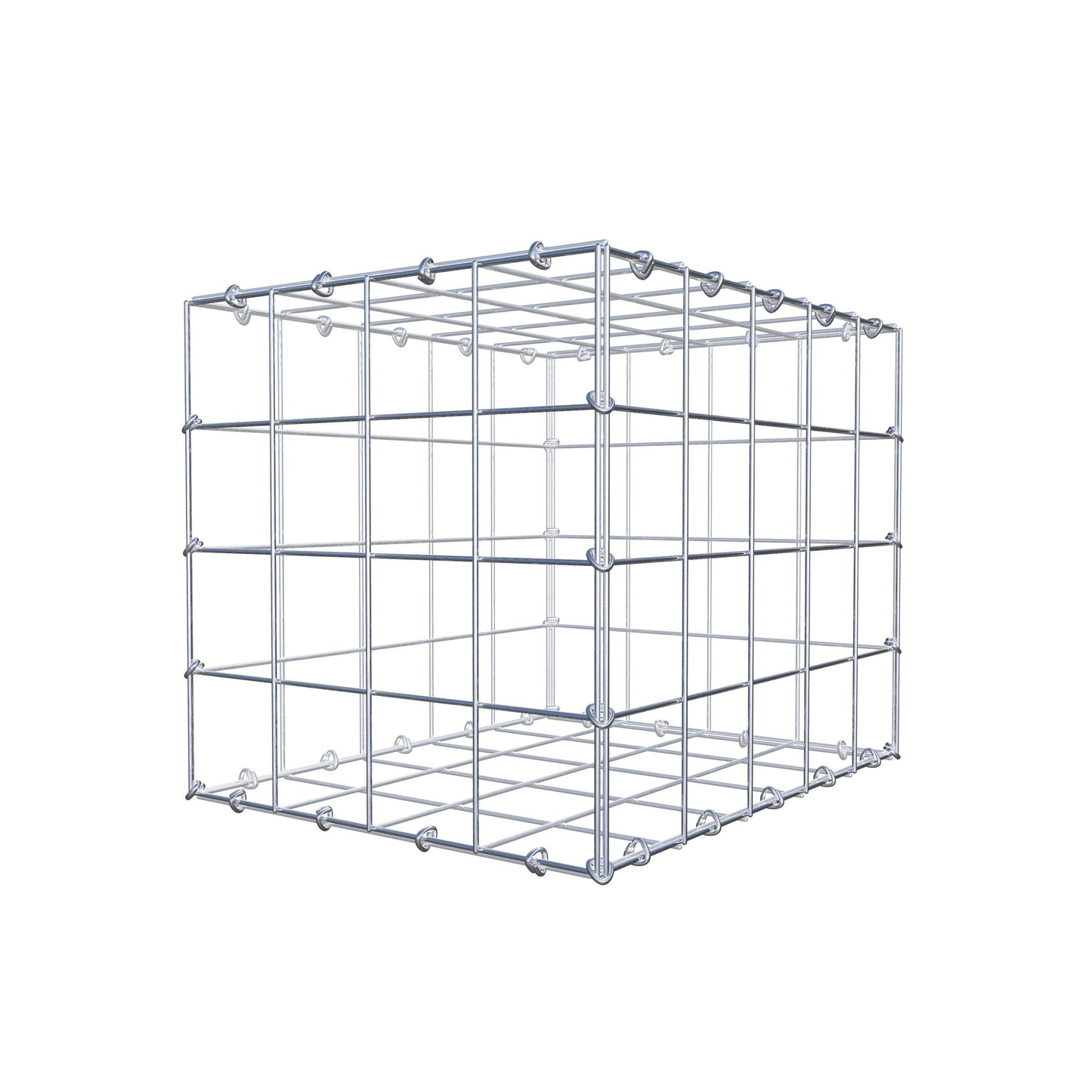 Gabione 50 cm x 40 cm x 40 cm (L x H x T), Maschenweite 10 cm x 10 cm, C-Ring
