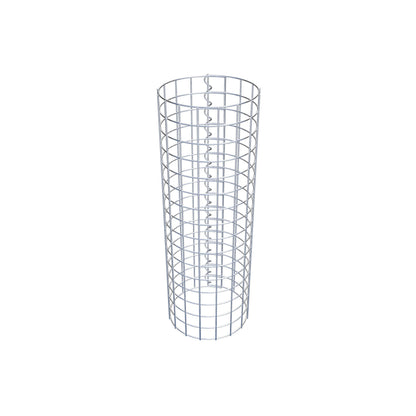 Coluna de gabião redonda 27 cm de diâmetro, 80 cm de altura, malhagem 5 cm x 5 cm