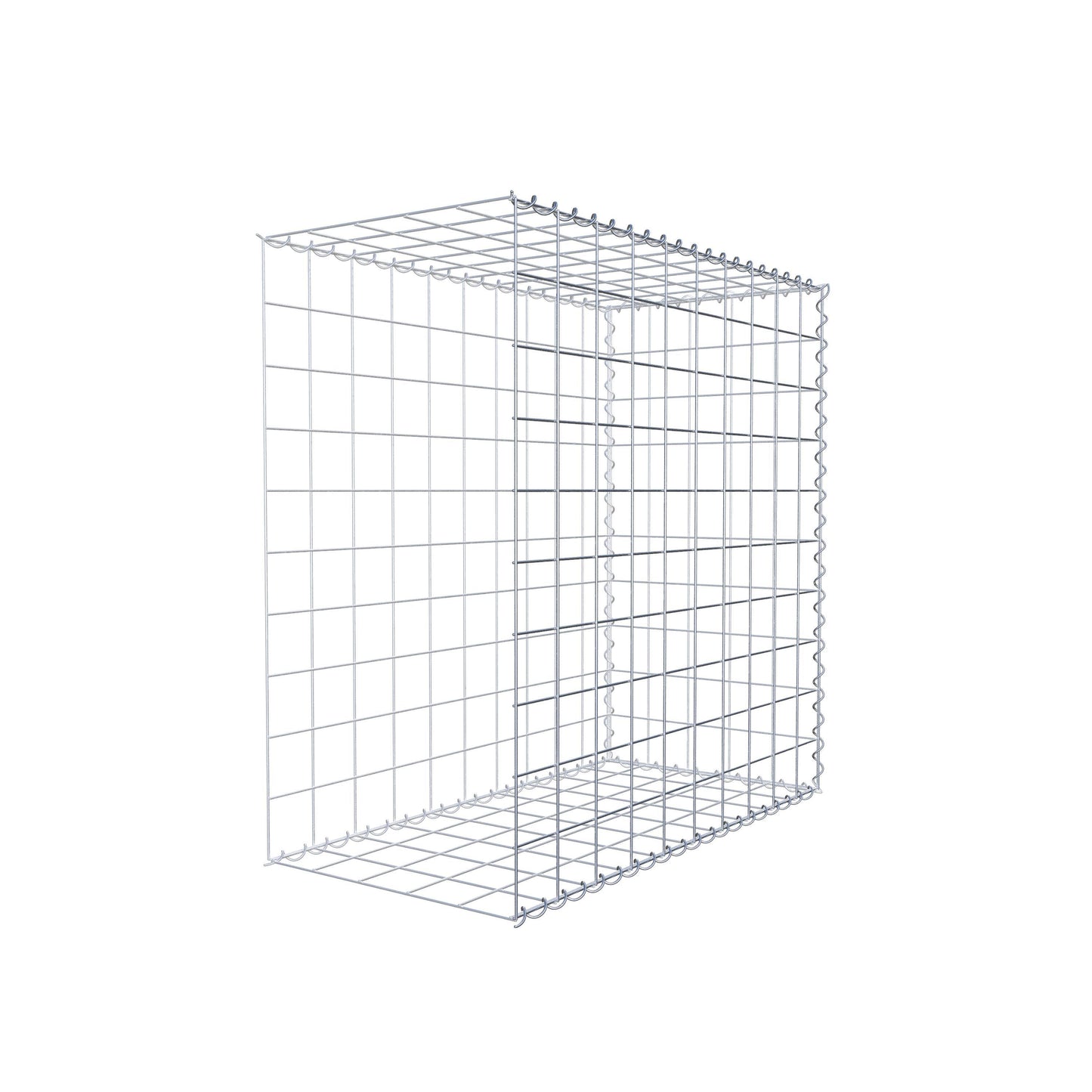 Opvokset gabion type 2 100 cm x 100 cm x 50 cm (L x H x D), maskestørrelse 10 cm x 10 cm, spiral