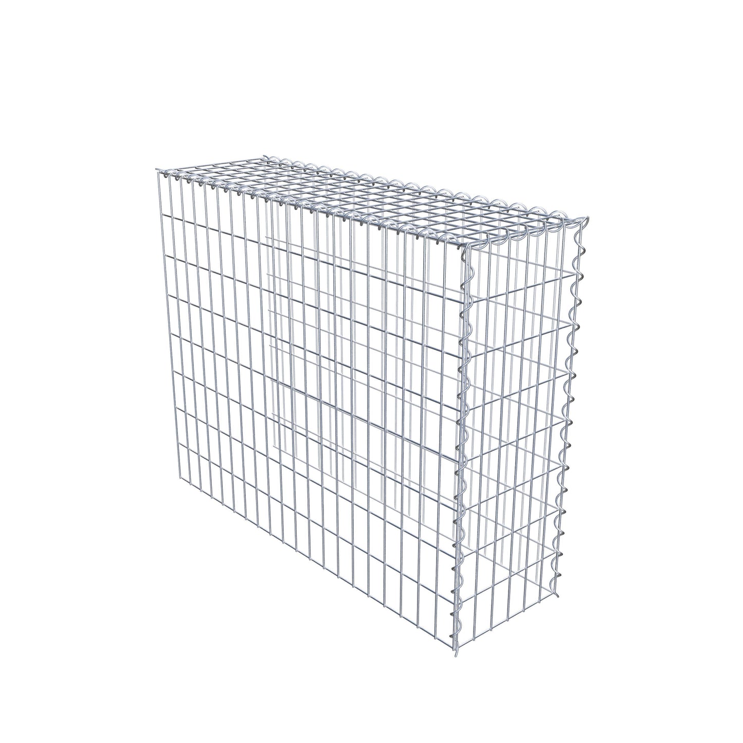Påväxt gabion typ 4 100 cm x 80 cm x 30 cm (L x H x D), maskstorlek 5 cm x 10 cm, spiral