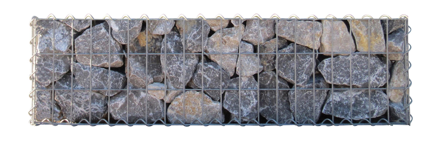 Gabion 100 cm x 30 cm x 30 cm (L x H x D), maskestørrelse 5 cm x 10 cm, spiral