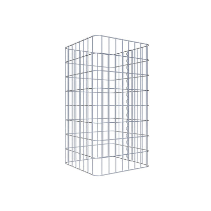 Gabionpelare, kantig 42 cm x 42 cm, 80 cm hög, MW 5 cm x 10 cm