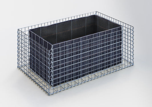Højbed firkantet 130 cm x 50 cm x 80 cm (L x H x D), maskestørrelse 5 x 5 cm, vægtykkelse 10 cm