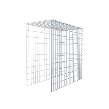 Opvokset gabion type 4 100 cm x 100 cm x 50 cm (L x H x D), maskestørrelse 5 cm x 10 cm, spiral