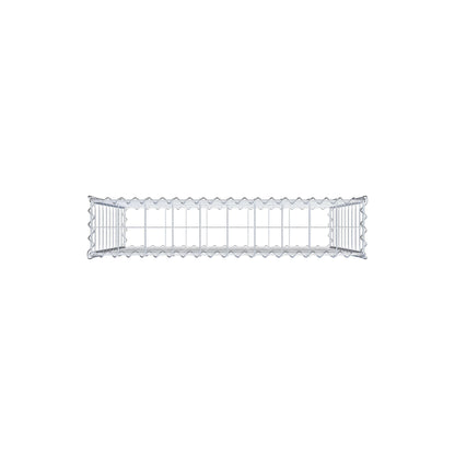 Gabion 100 cm x 100 cm x 20 cm (L x H x D), maskestørrelse 10 cm x 10 cm, spiral
