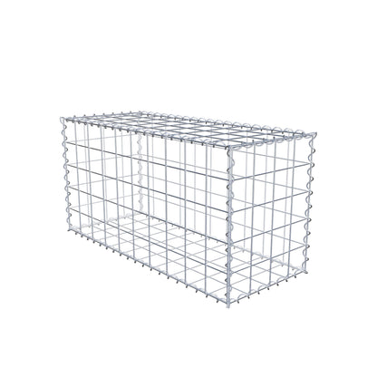 Gabione 100 cm x 50 cm x 40 cm (L x H x T), Maschenweite 10 cm x 10 cm, Spirale