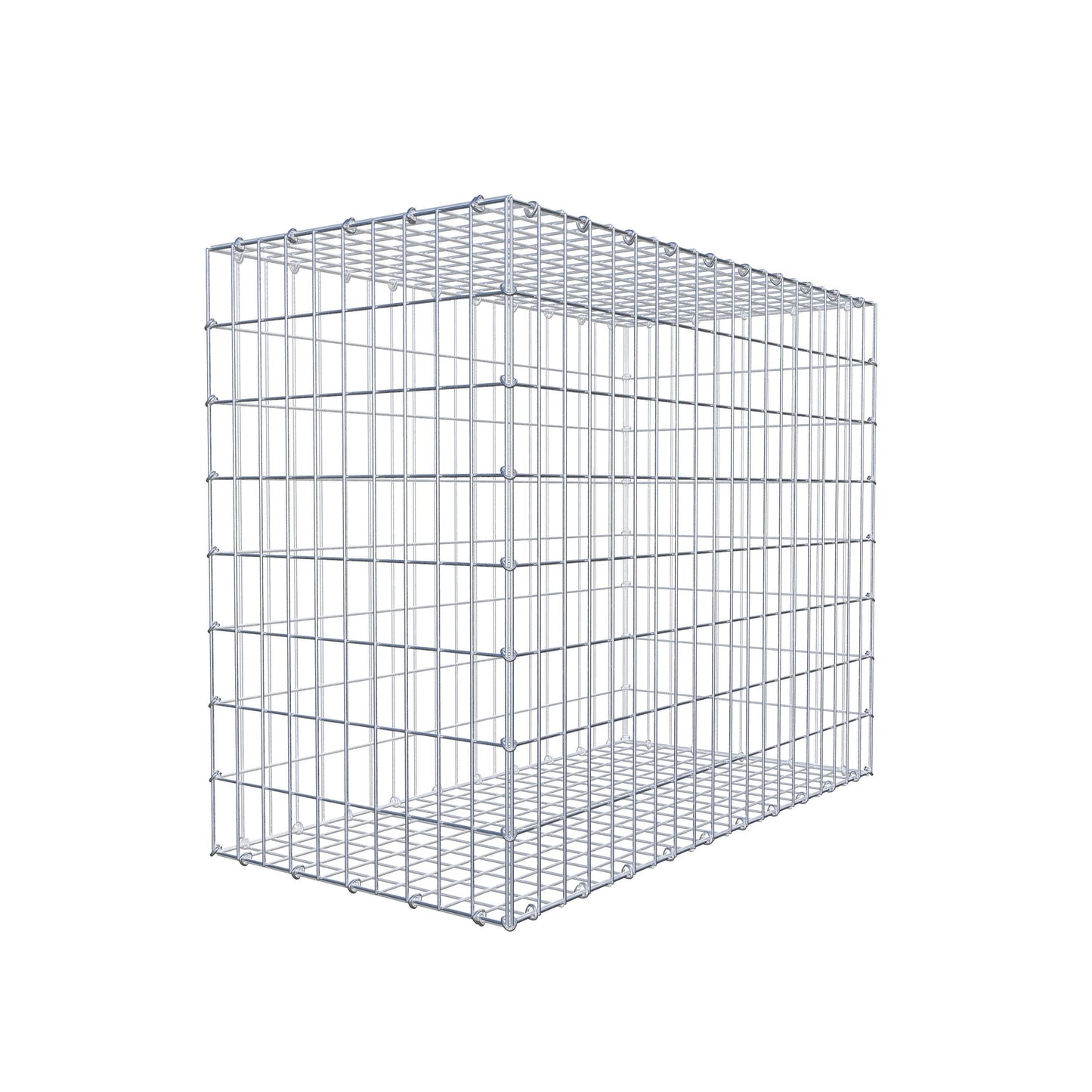 Gavión 100 cm x 80 cm x 50 cm (L x A x P), luz de malla 5 cm x 10 cm, anillo en C