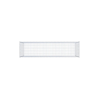 Gabião 200 cm x 100 cm x 50 cm (C x A x P), malhagem 5 cm x 10 cm, espiral