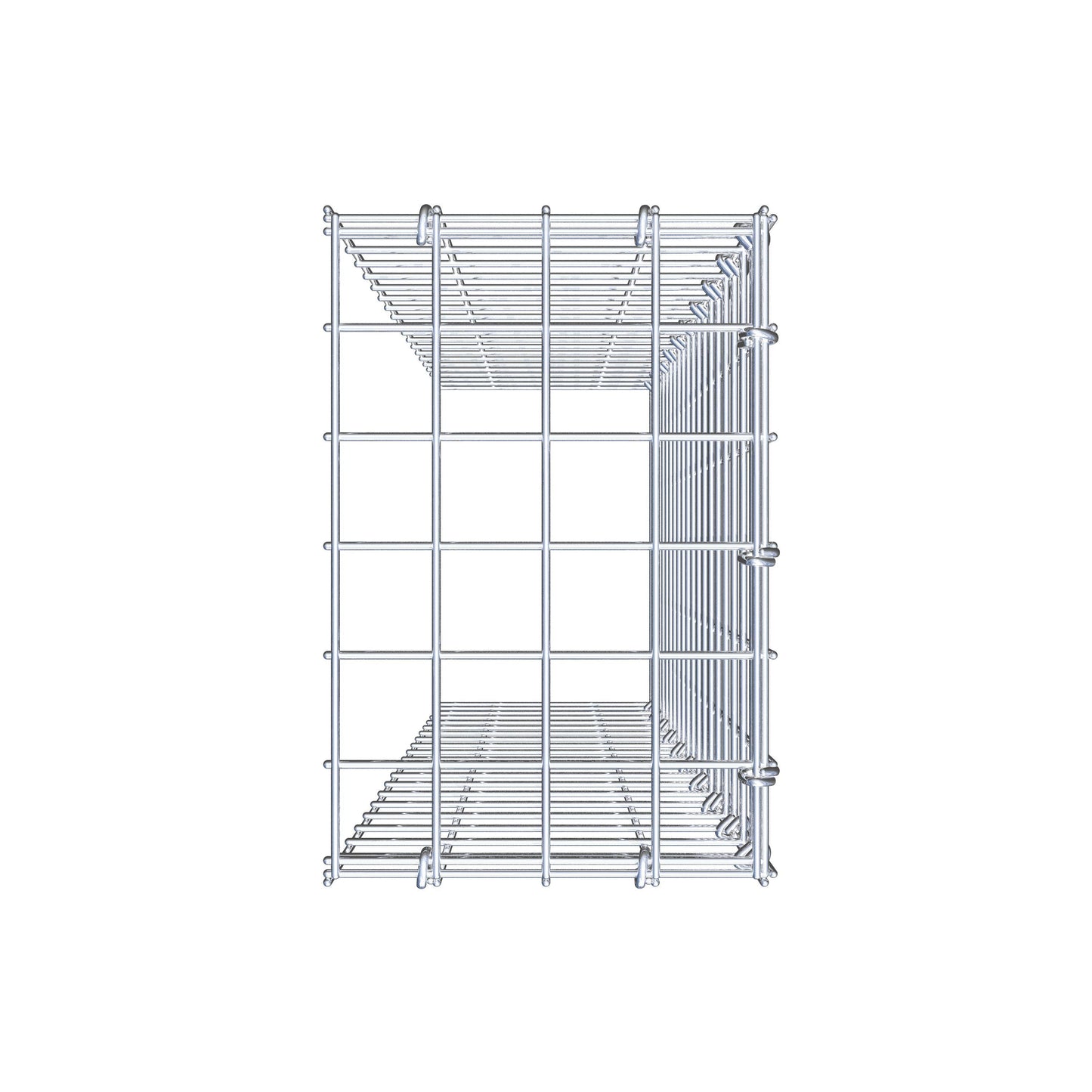 Fourche rapportée type 4 100 cm x 20 cm x 30 cm (L x H x P), mailles 5 cm x 5 cm, anneau C