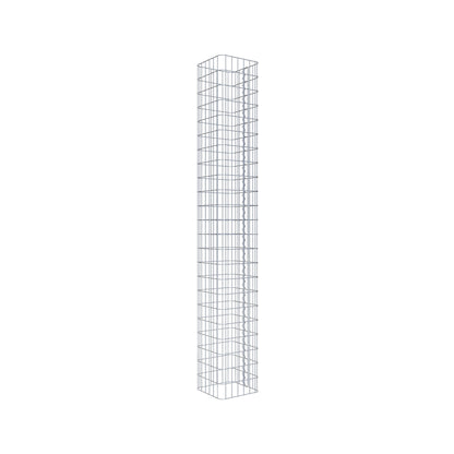 Schanskorfzuil hoekig 32 cm x 32 cm, 230 cm hoog, MW 5 cm x 10 cm