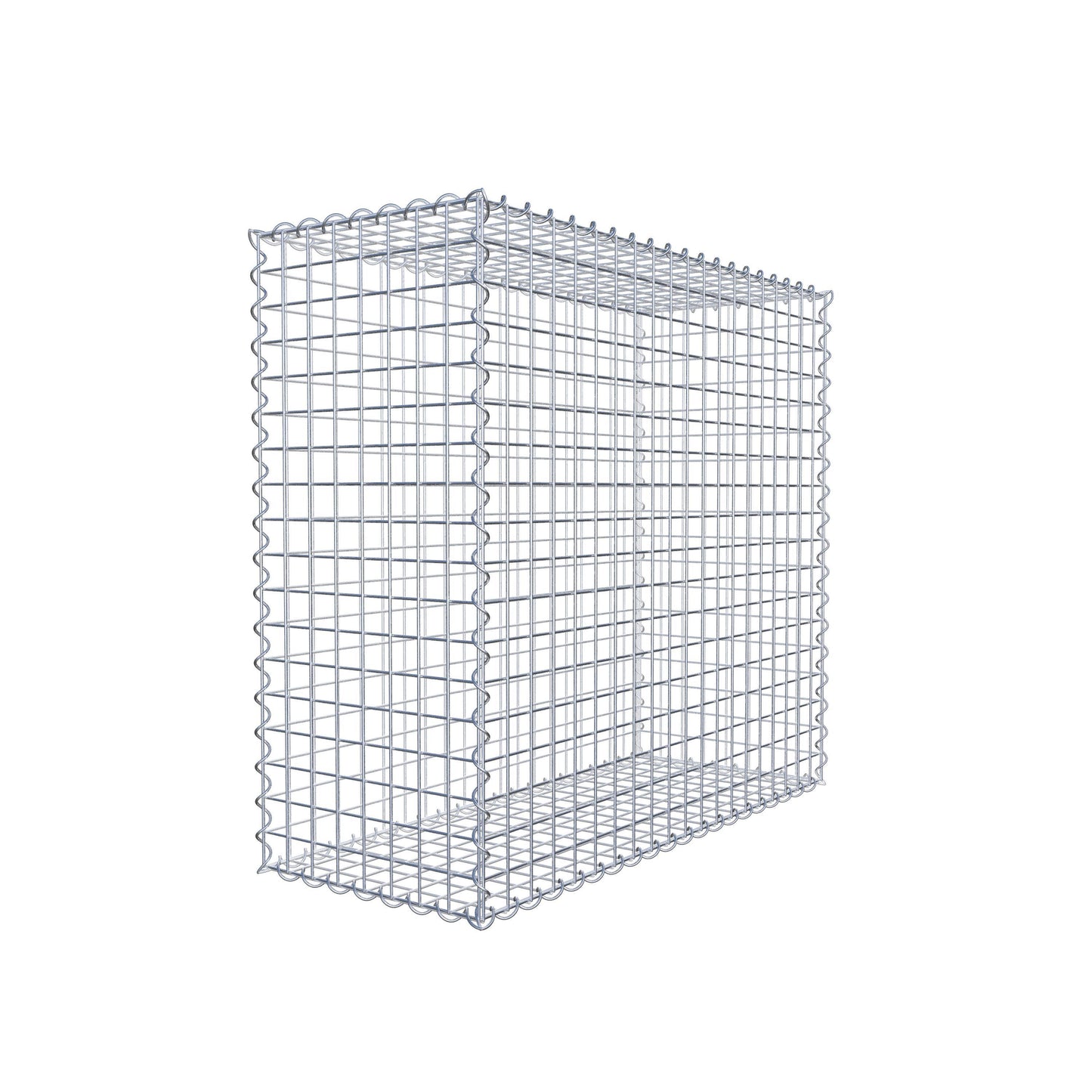 Gabion 100 cm x 90 cm x 40 cm (L x H x D), mesh size 5 cm x 5 cm, spiral