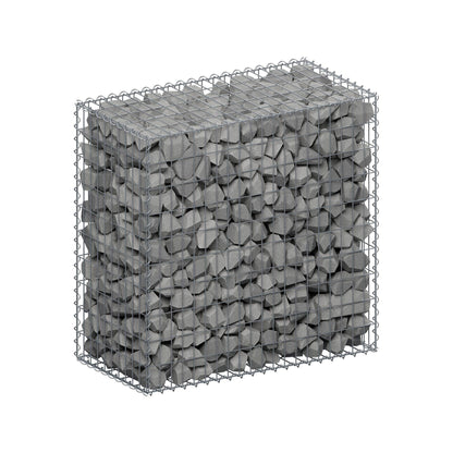 Schanskorf 100 cm x 100 cm x 50 cm (L x H x D), maaswijdte 5 cm x 10 cm, spiraalvormig