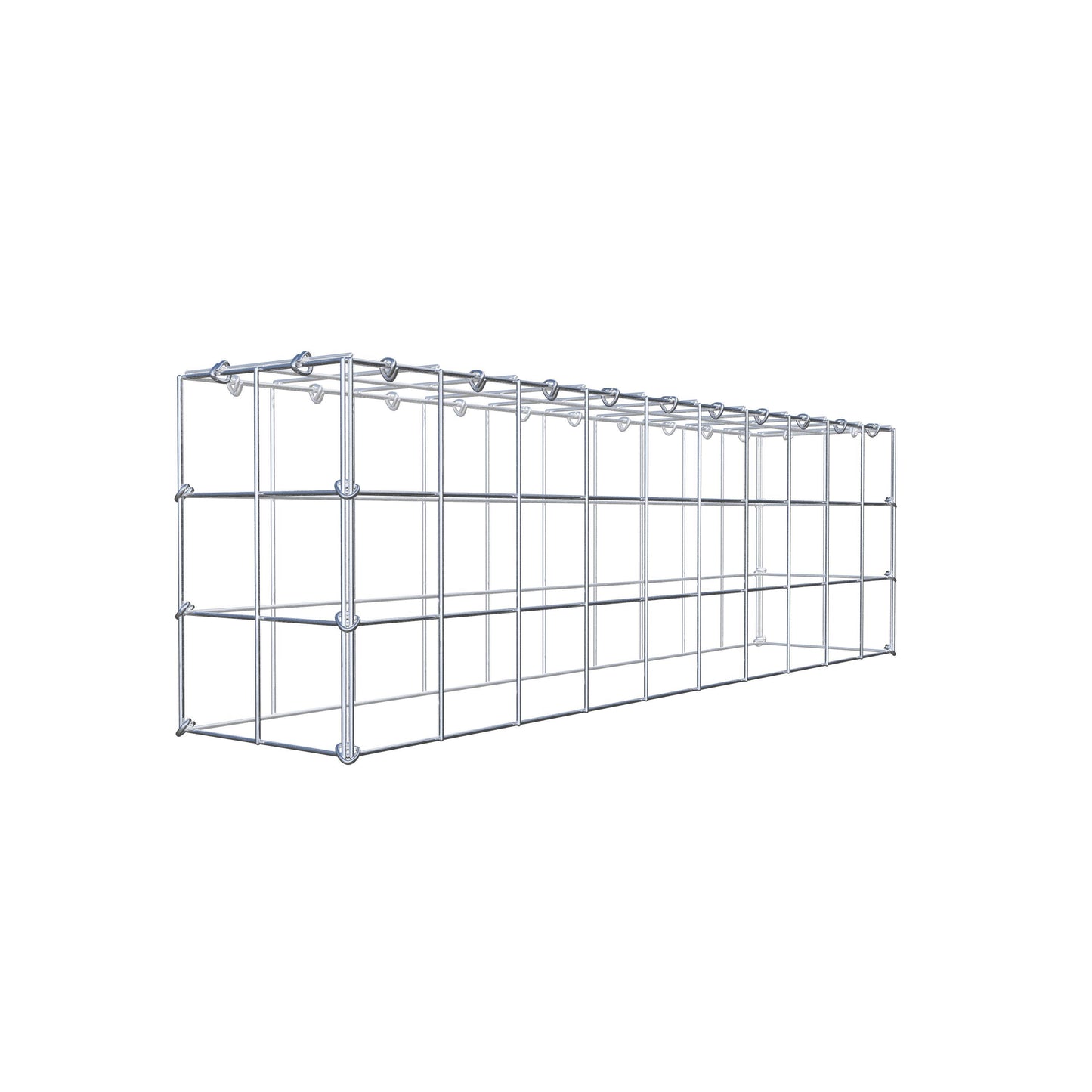 Gabbione aggiuntivo di tipo 3 100 cm x 30 cm x 20 cm (L x H x P), maglia 10 cm x 10 cm, anello a C