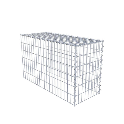 Extra gabion typ 4 100 cm x 60 cm x 40 cm (L x H x D), maskstorlek 5 cm x 10 cm, spiral