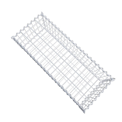 Gavión 100 cm x 30 cm x 40 cm (largo x alto x fondo), malla 5 cm x 10 cm, en espiral