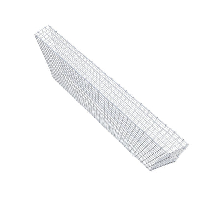 Gabione 200 cm x 100 cm x 20 cm (L x H x T), Maschenweite 5 x 5 cm, Spiralring
