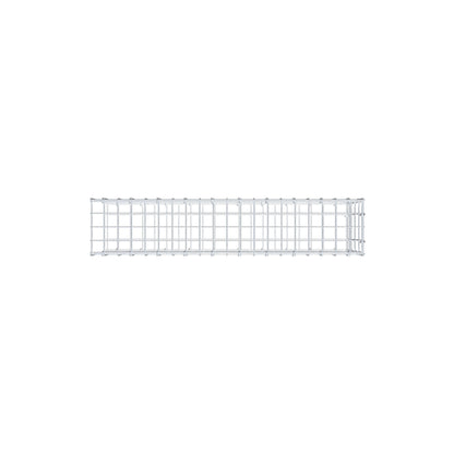 Fourche rapportée type 2 100 cm x 40 cm x 20 cm, mailles 5 cm x 10 cm, anneau en C