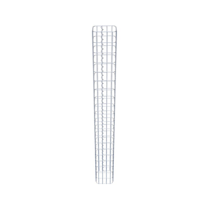 Colonne de gabion carrée galvanisée à chaud, 22 cm x 22 cm, hauteur 200 cm, MW 5 cm x 10 cm
