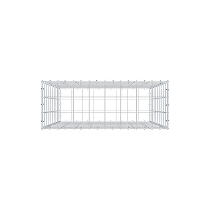 Gabione 100 cm x 80 cm x 30 cm (L x H x T), Maschenweite 10 cm x 10 cm, C-Ring