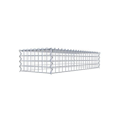 Gabbione aggiuntivo tipo 3 100 cm x 20 cm x 40 cm (L x A x P), dimensione maglia 5 cm x 5 cm, a spirale