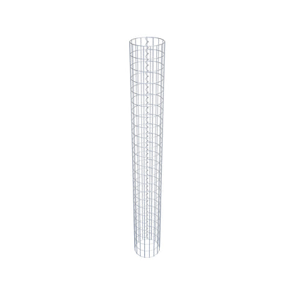 Gabion column around 27 cm diameter, 230 cm high, mesh size 5 cm x 10 cm