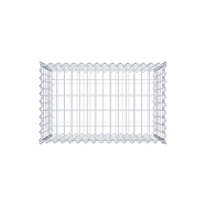 Gabione 80 cm x 50 cm x 50 cm (L x H x T), Maschenweite 5 cm x 10 cm, Spirale