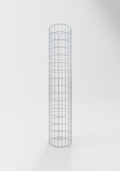 Colonne de gabion ronde 32 cm de diamètre, 160 cm de hauteur, maille 5 cm x 10 cm