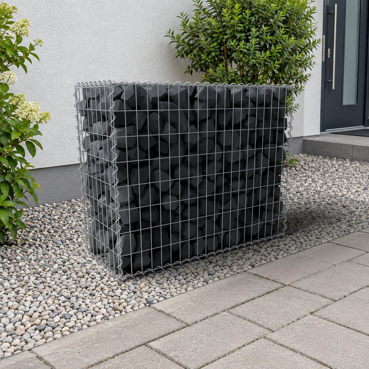 Gabion 100 cm x 80 cm x 40 cm (L x H x D), mesh size 5 cm x 10 cm, spiral