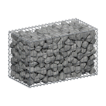 Gabion 100 cm x 60 cm x 50 cm (L x H x D), maskestørrelse 5 cm x 10 cm, spiral