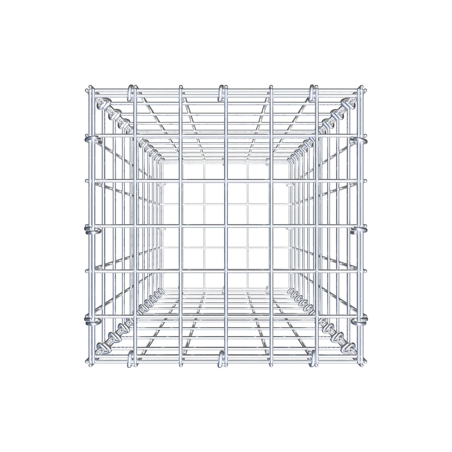 Gabion 100 cm x 30 cm x 30 cm (L x H x D), maskestørrelse 5 cm x 10 cm, C-ring