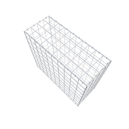 Gabione 100 cm x 90 cm x 40 cm (L x H x T), Maschenweite 10 x 10 cm, Spiralring