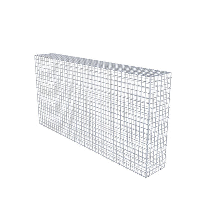 Gabione 200 cm x 100 cm x 30 cm (L x H x T), Maschenweite 5 x 5 cm, Spiralring
