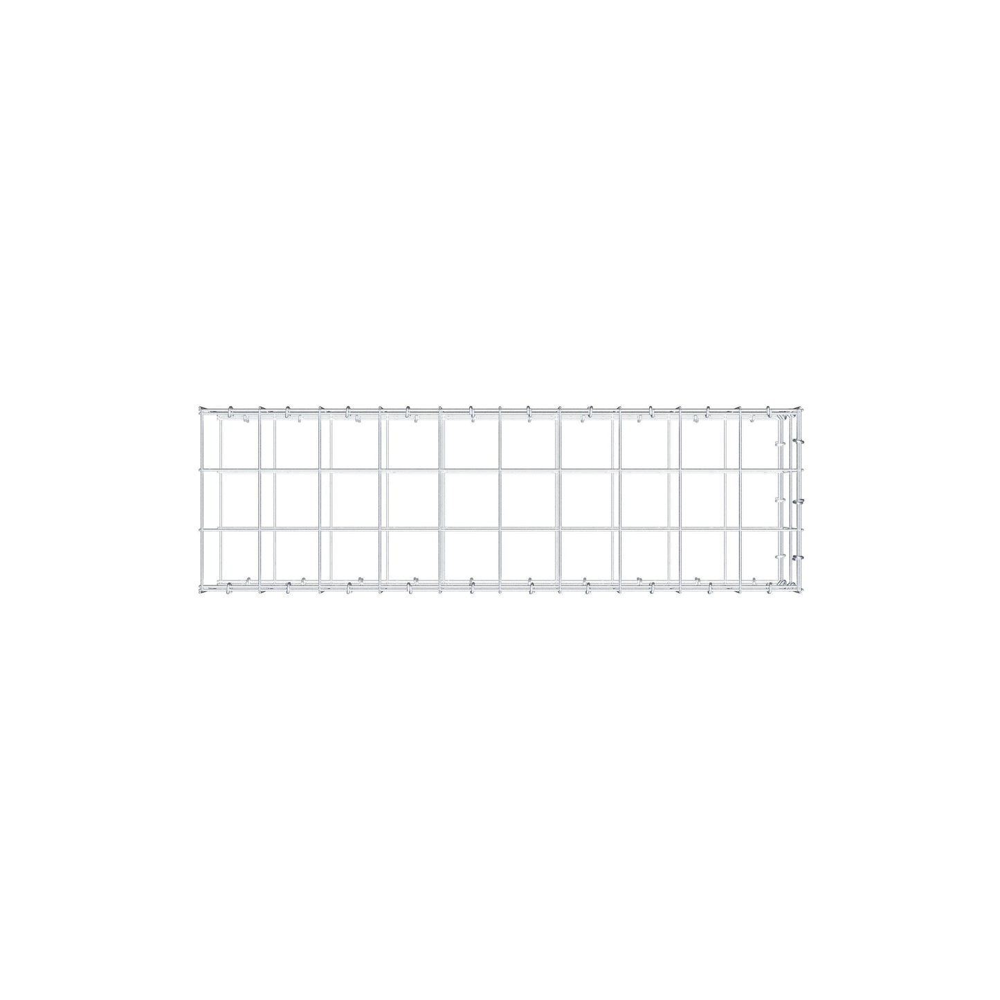 Gabião Tipo 2 100 cm x 20 cm x 30 cm (C x A x P), malhagem 10 cm x 10 cm, anel C