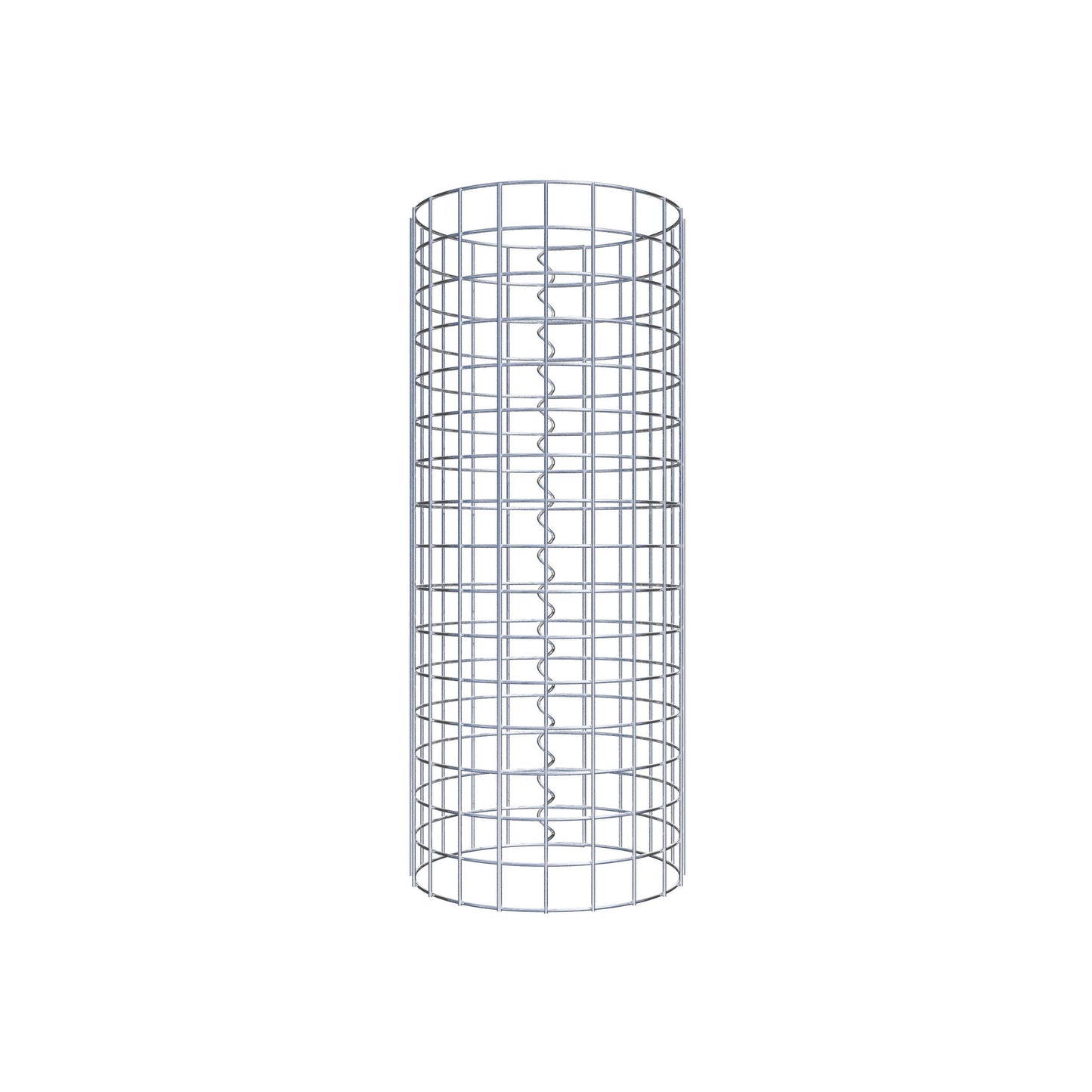 Columna de gaviones redonda 32 cm de diámetro, 80 cm de altura, malla 5 cm x 5 cm