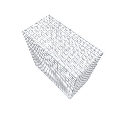 Gabbione 100 cm x 100 cm x 50 cm (L x H x P), maglia 5 x 5 cm, anello a spirale