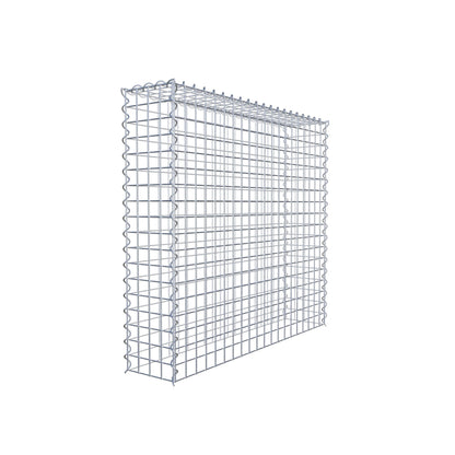Opvokset gabion type 3 100 cm x 90 cm x 20 cm (L x H x D), maskestørrelse 5 cm x 5 cm, spiral