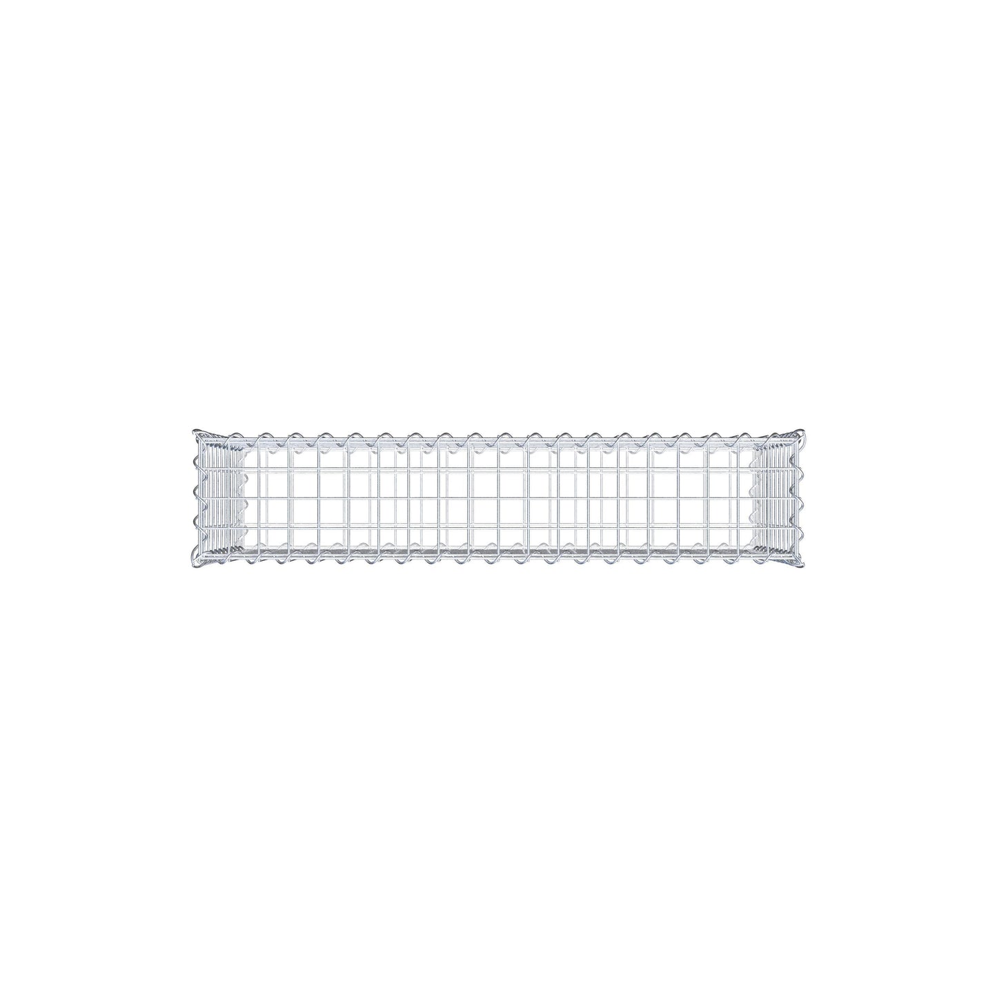 Lot de 2 gabions 100 cm x 50 cm x 20 cm (L x H x P), mailles 5 x 5 cm, spirale