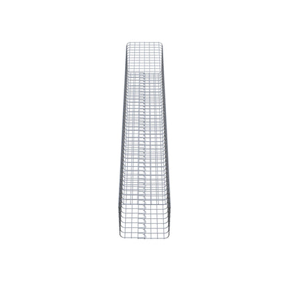 Columna de gaviones angular 37 cm x 37 cm, 230 cm de altura, MW 5 cm x 5 cm