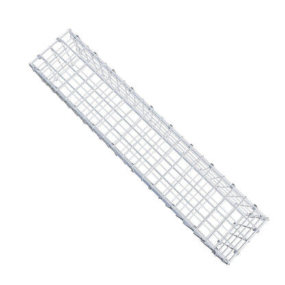 Gabion 100 cm x 20 cm x 20 cm (L x H x D), maskestørrelse 5 x 5 cm, spiralring