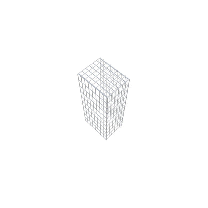 Gabião Tipo 4 100 cm x 40 cm x 30 cm (C x A x P), malhagem 5 cm x 10 cm, anel C