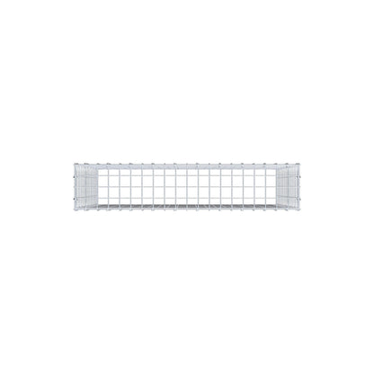 Typ 3 påbyggnadsgabion 100 cm x 80 cm x 20 cm (L x H x D), maskstorlek 5 cm x 5 cm, C-ring