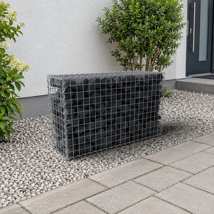 Gabion 100 cm x 60 cm x 30 cm (L x H x D), maskestørrelse 5 cm x 5 cm, spiral