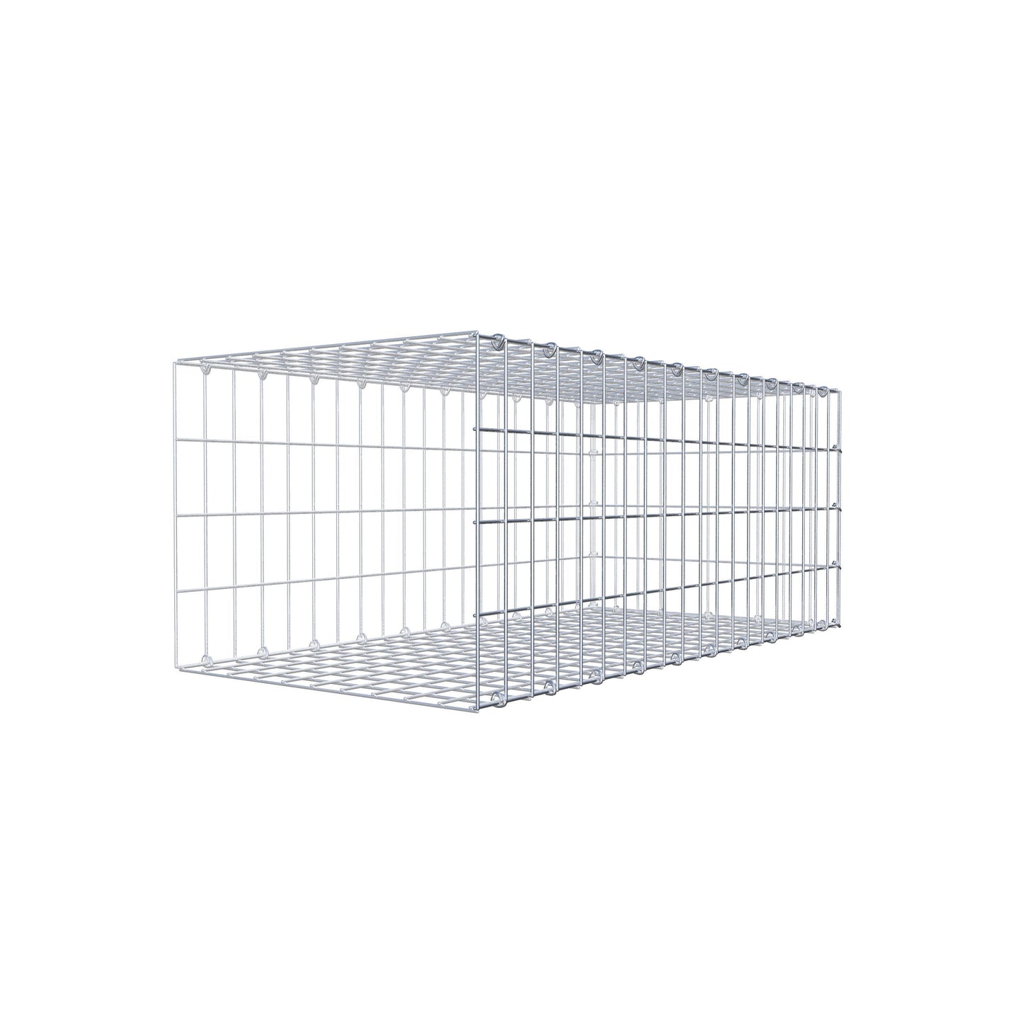 Anbaugabione Typ 2 100 cm x 40 cm x 50 cm, Maschenweite 5 cm x 10 cm, C-Ring