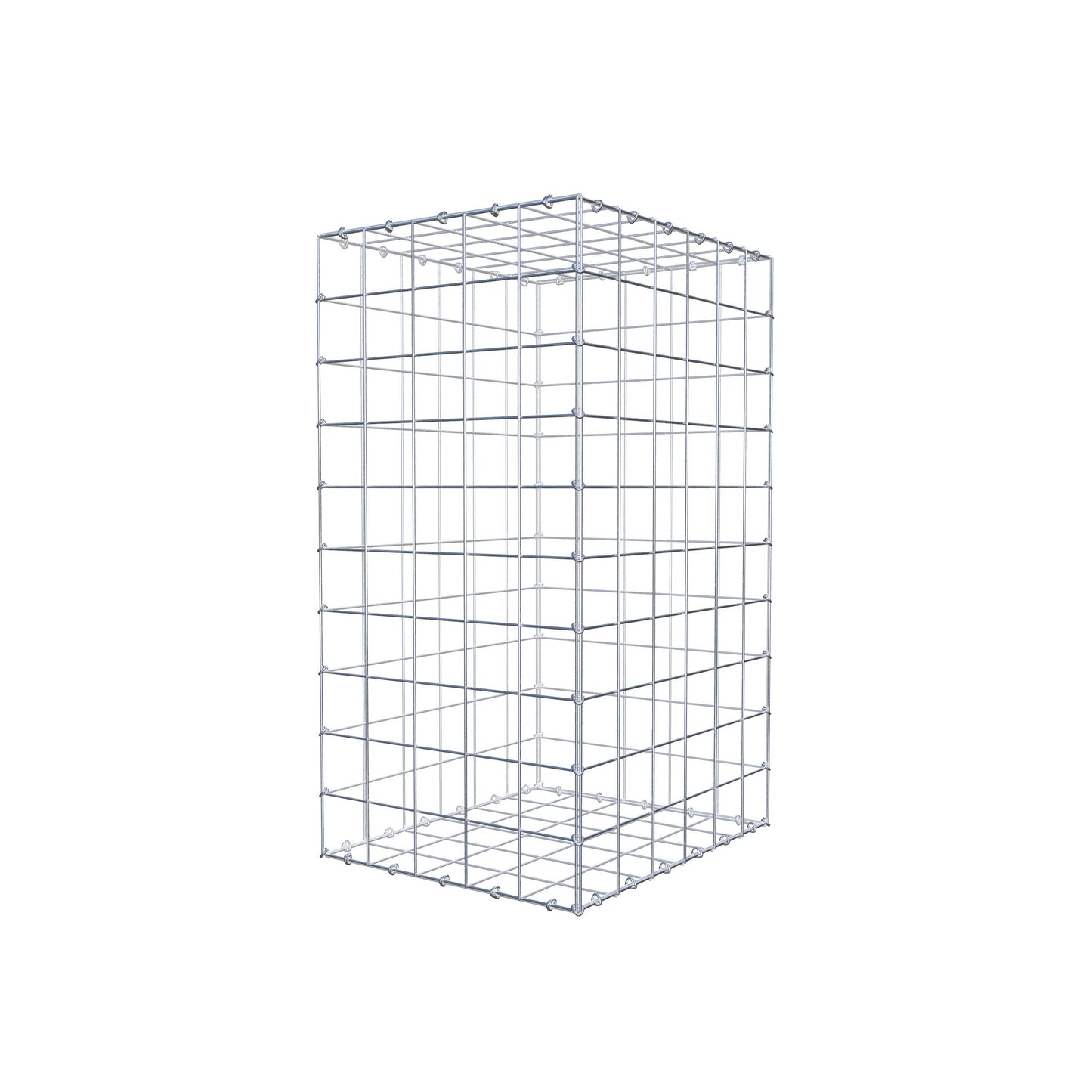 Gabione 100 cm x 60 cm x 50 cm (L x H x T), Maschenweite 10 cm x 10 cm, C-Ring